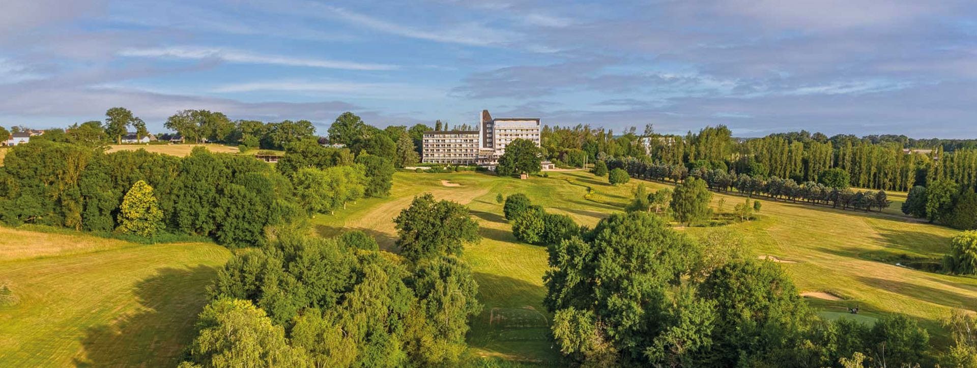 Vue du ciel du domaine - Hôtel proche Châteauroux – Domaine des Dryades